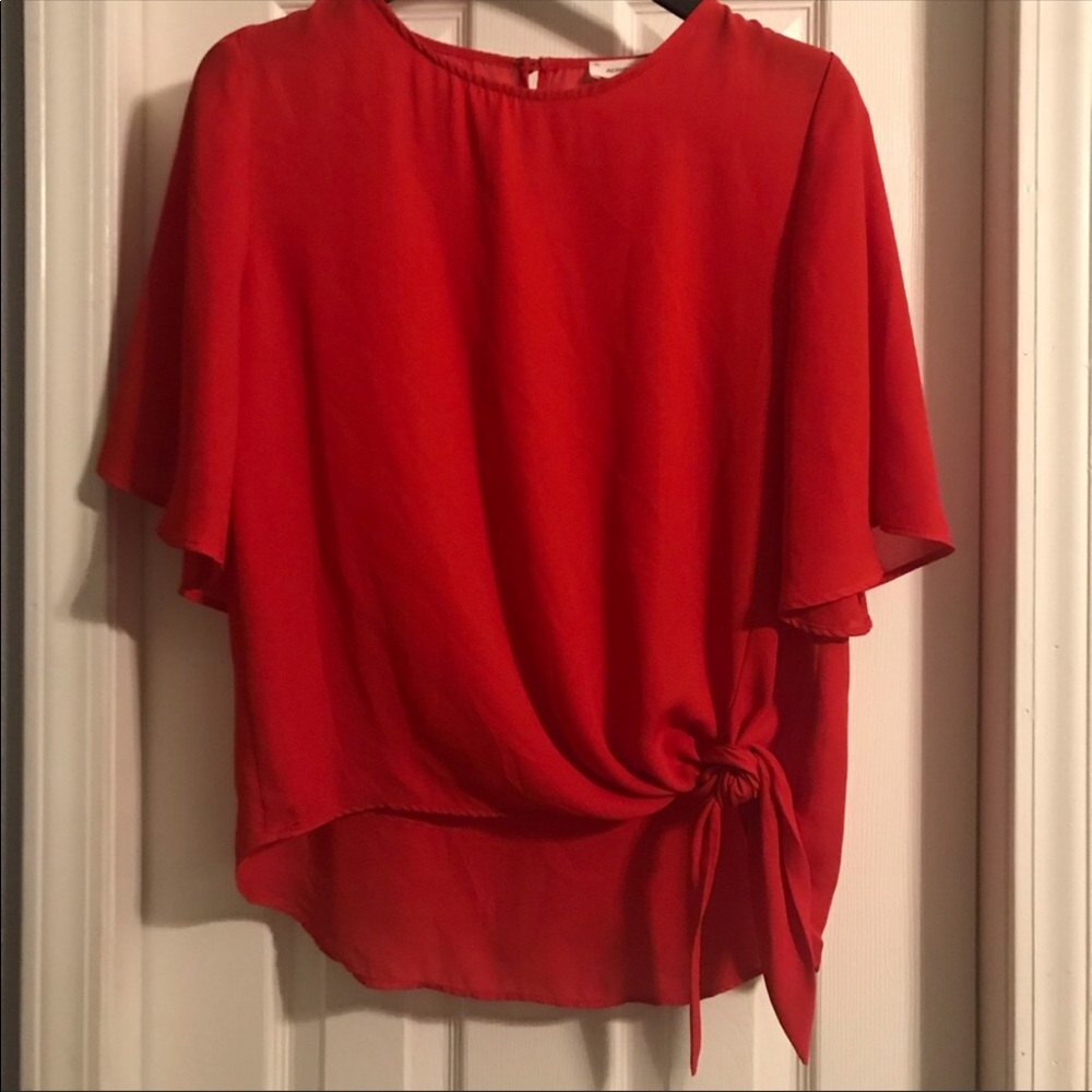 Adrienne red shirt size Large